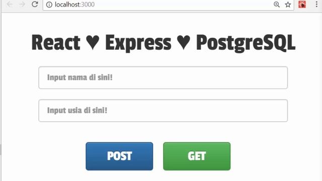 React, Express & PostgreSQL смотреть онлайн
