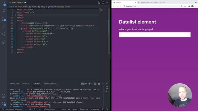 DevTips Daily: The Datalist HTML element смотреть онлайн