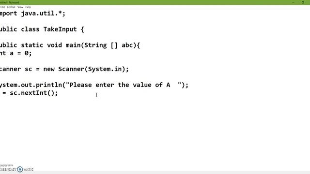 Java : Take input from Command Prompt смотреть онлайн