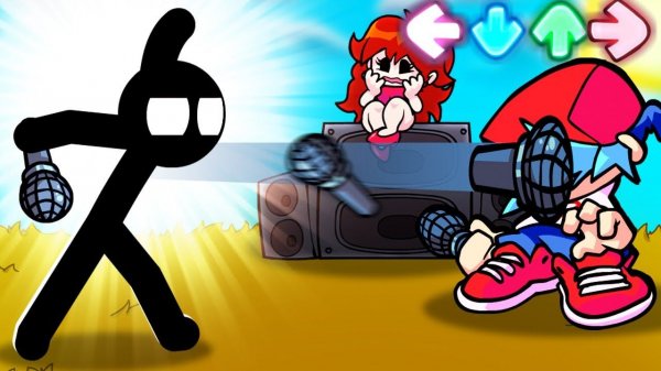 Самый СМЕШНОЙ БОСС СТИКМЕН vs Friday Night Funkin + Секретная Песня