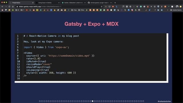 Sébastien Lorber — Gatsby, MDX et ReactNative sont sur un bateau смотреть онлайн
