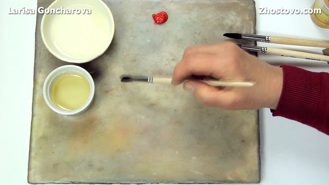 Как подготовить кисти для живописи маслом. Художник Лариса Гончарова из Жостово смотреть онлайн