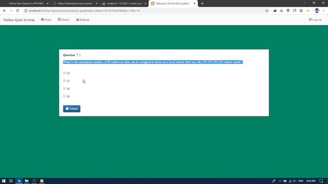 ONLINE QUIZ SYSTEM IN PHP and MySQL | Source Code & Projects смотреть онлайн