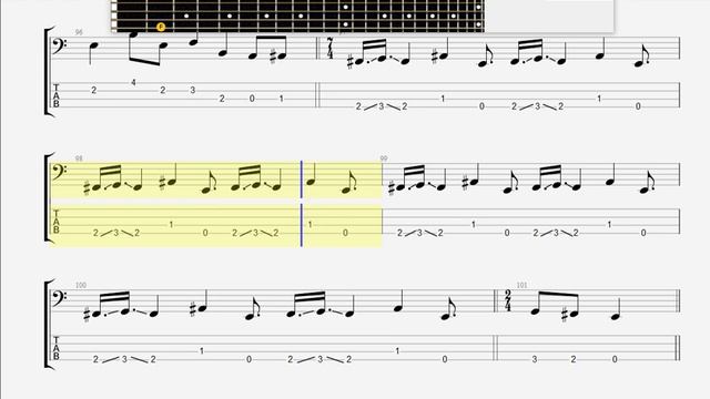 Cannibal Corpse Hammer Smashed Face BASS GUITAR TAB смотреть онлайн