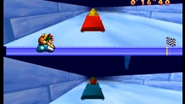 Mario Party: 2 vs. 2 Minigame - Bobsled Run смотреть онлайн
