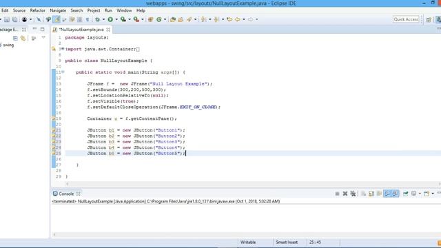 #23 Java Swing Tutorial |Layout Managers Null Layout смотреть онлайн