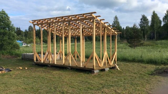 Сарай для дачи своими руками! (Слайд шоу). смотреть онлайн