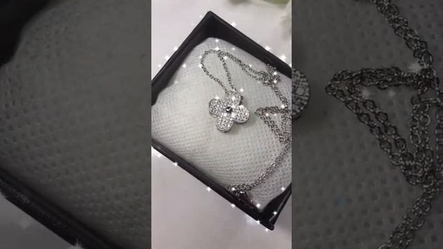 Подвеска на шею женская Клевер серебро смотреть онлайн