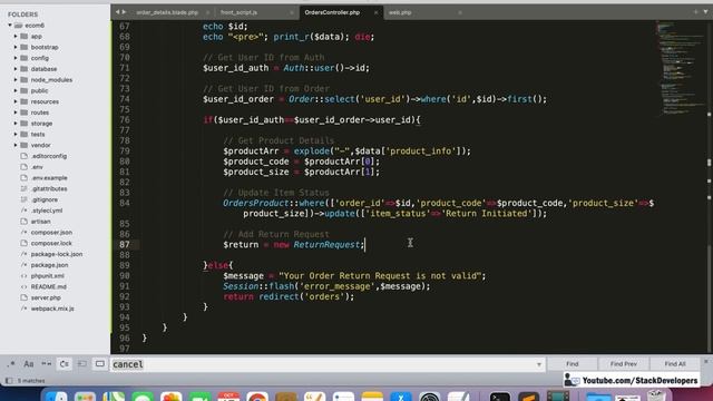 #211 Laravel 8 E-commerce | Return Order Process (III) | Amazon Return Order like Functionality смотреть онлайн