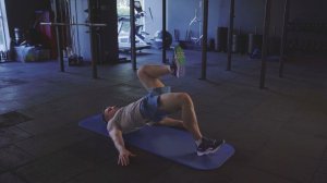 Ягодичный мостик на 1 ноге с пятки/ Single leg heel hip bridge