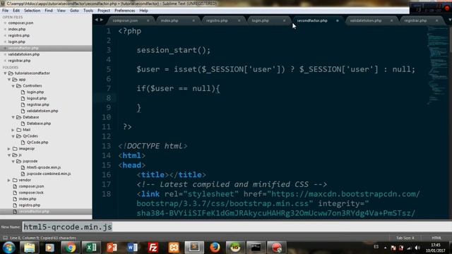 Login con segundo factor de autenticación (PHP) 9/9 смотреть онлайн
