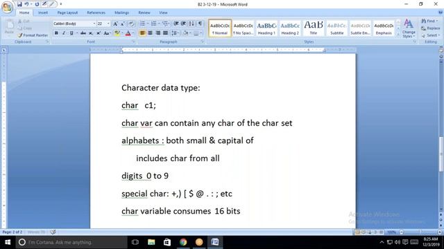 Java 4 Char Data type смотреть онлайн