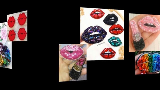 Брошки из бисера - для вдохновения. Губы. Часть 4 смотреть онлайн