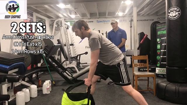 Home Body-split Workout Focused On The Chest, Back, & Triceps With No Fitness Equipment.