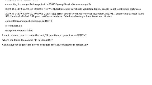 Databases: How to generate the root CA.pem in mongodb for configuring the ssl certificates? смотреть онлайн