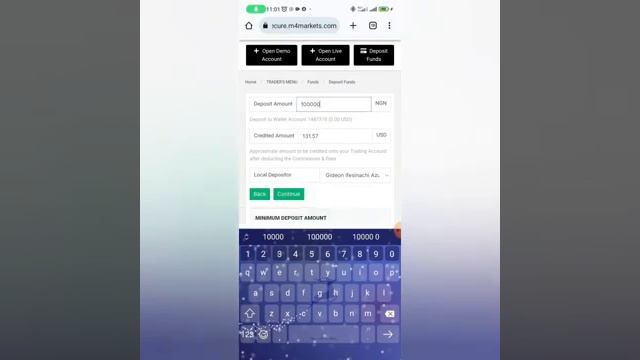 How to Deposit in M4markets with Crypto and Naira смотреть онлайн
