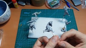 Диорама по подвигу Александра Матросова. Часть 2. Подготовка фигур к покраске