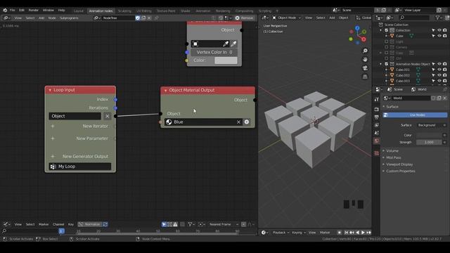 [Tut] loop node basics; when & how - blender animation nodes; AN-fundamental смотреть онлайн