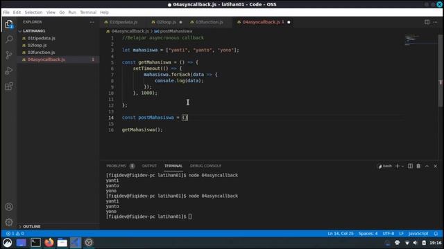 Belajar Node.js 05 # Asynchronous Callbacks Dalam Javascript смотреть онлайн