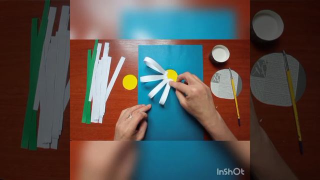 Аплікація. Ромашка. смотреть онлайн