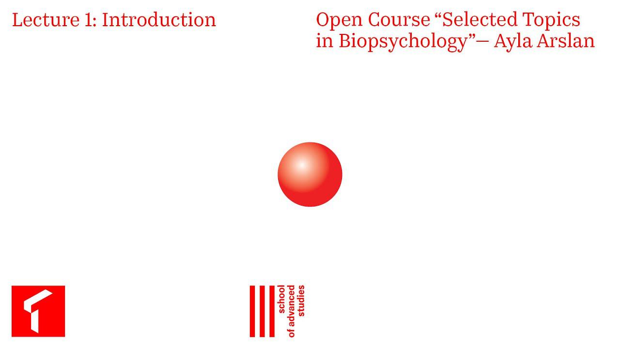Selected Topics in Biopsychology — Open Course, Lecture 1 | SAS Online | смотреть онлайн