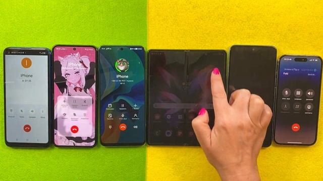 Incoming Call IPhone 14P + Huawei 90 + Z Fold 4 + Xiaomi RN12 + Z Flip4 + Blackview A90 & Conferenc