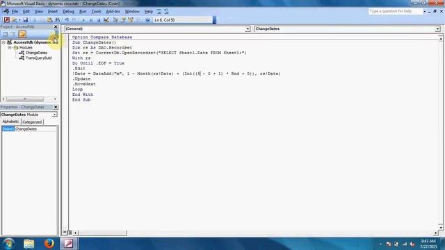 Access VBA Variable Month Report from Crosstab Query (SQL Pivot) смотреть онлайн