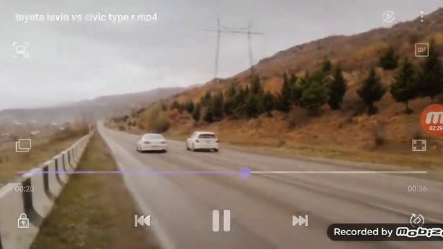 toyota levin vs civic type r Music video Ready Going Race смотреть онлайн
