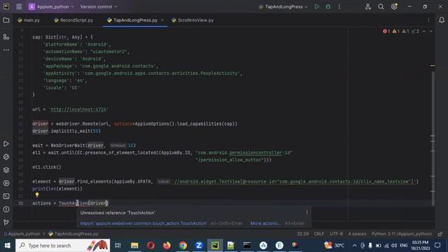 [2023] Part 26: TouchAction | Tap and LongPress | Mobile Automation Testing With Python смотреть онлайн
