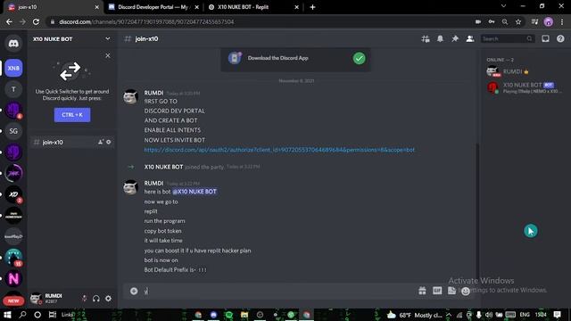 How to make a nuke bot replit host | #NemoOp смотреть онлайн