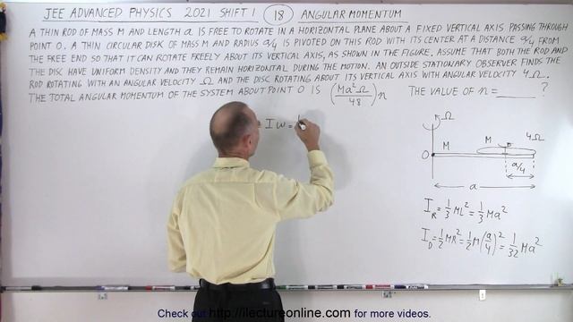 JEE Advanced Physics 2021 Shift 1 #18 Angular Momentum смотреть онлайн
