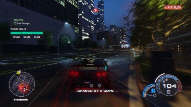 High speed police chase in a Nissan Skyline GT - R (Need For Speed Unbound) смотреть онлайн