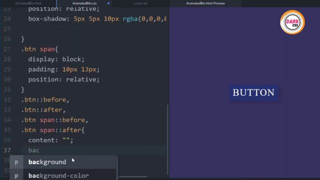 CSS Awesome Button Border Animations смотреть онлайн