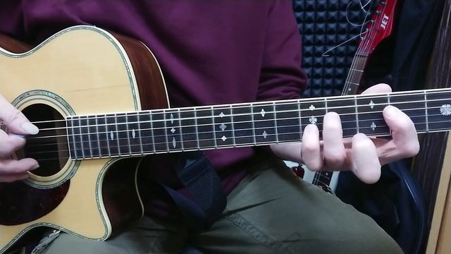 Уроки Blues shuffle in A для начинающих. Рифф3. 3 точки прижима на каждой струне. темп 60 . смотреть онлайн