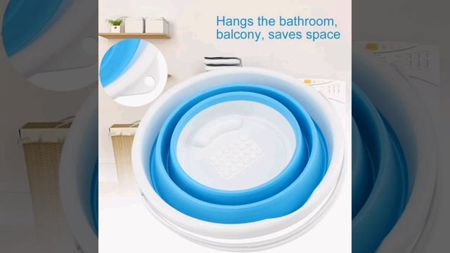 Folded Washing machine : Folded Garosa Washing Machine : Folding Laundry Cleaner Tool with USB смотреть онлайн