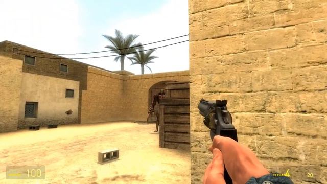 Garry's Mod - I fought the Tyrant on the CS map de_dust!! смотреть онлайн