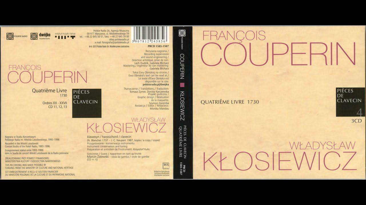 COUPERIN - PIÈCES DE CLAVECIN, CD13 смотреть онлайн