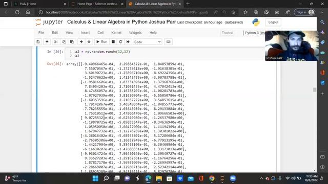 Calculus & Linear Algebra in Python Jupyter Notebook-$M[i]T смотреть онлайн