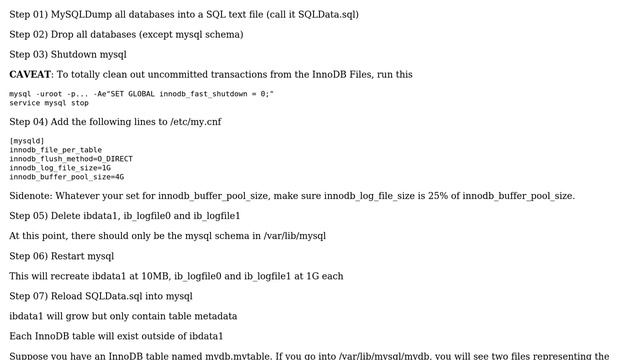 MySql - changing innodb_file_per_table for a live db (2 Solutions!!) смотреть онлайн