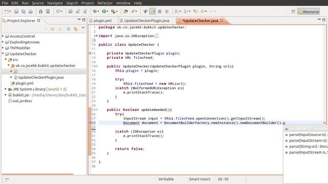 Java Bukkit Plugin Tutorial: Update Checking [part 01] смотреть онлайн