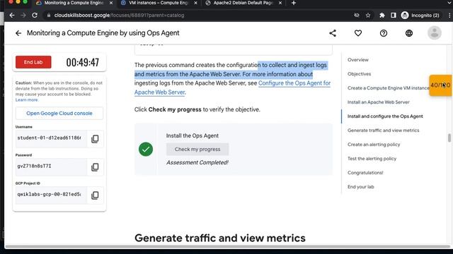 Monitoring a Compute Engine by using Ops Agent смотреть онлайн