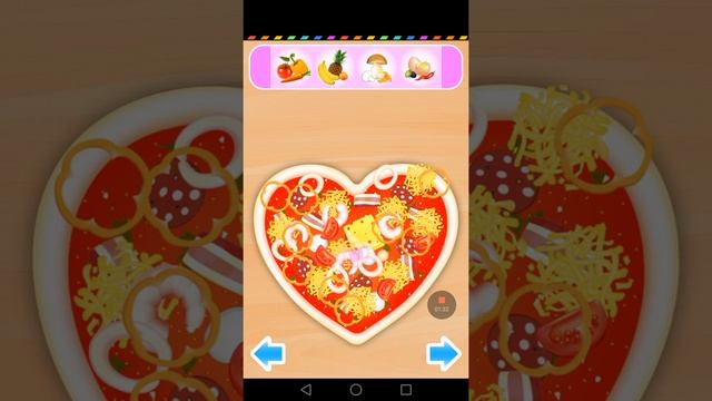 Making and baking pizza | Pizza Maker Kids -Cooking Game by Bubadu | android app demo for kids смотреть онлайн