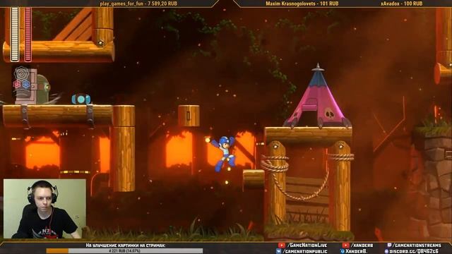 Первый поход на боссов - изучаю игру | Megaman 11 смотреть онлайн
