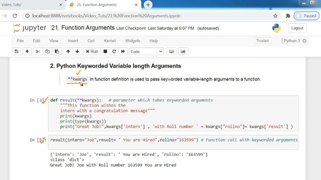 22 Function Arguments and parameters смотреть онлайн