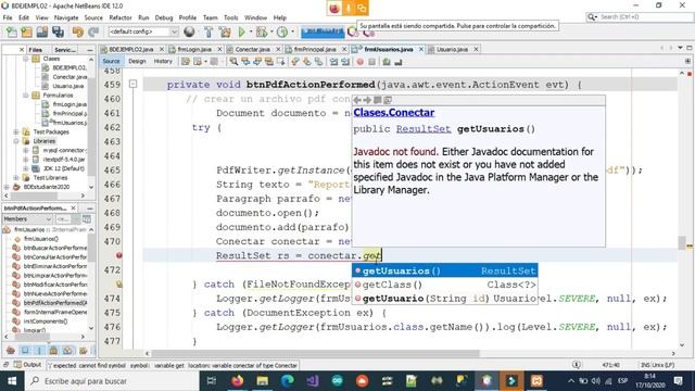 9-JAVA Y MYSQL EJEMPLO 2 (BUSCAR USUARIOS Y GENERAR PDF) PARTE VI смотреть онлайн