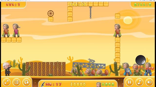 bernie sanders vs hillary clinton Flash Game смотреть онлайн