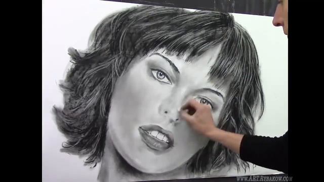 Как нарисовать портрет поэтапно! смотреть онлайн