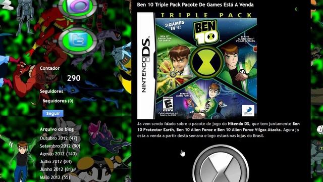 Ben 10 Triple Pack Pacote De Games Está A Venda 76° Post смотреть онлайн