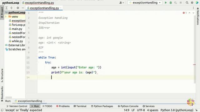 43. Exception Handling in Python смотреть онлайн