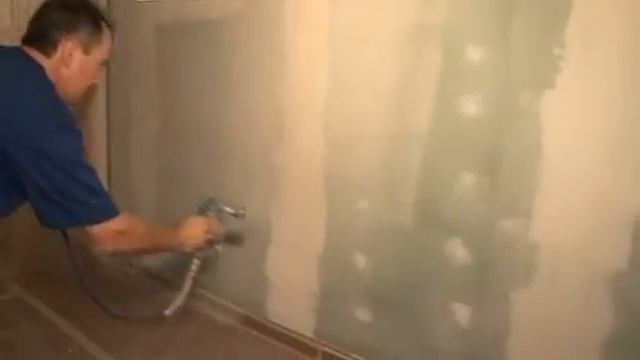 Покраска стен безвоздушным аппаратом Graco